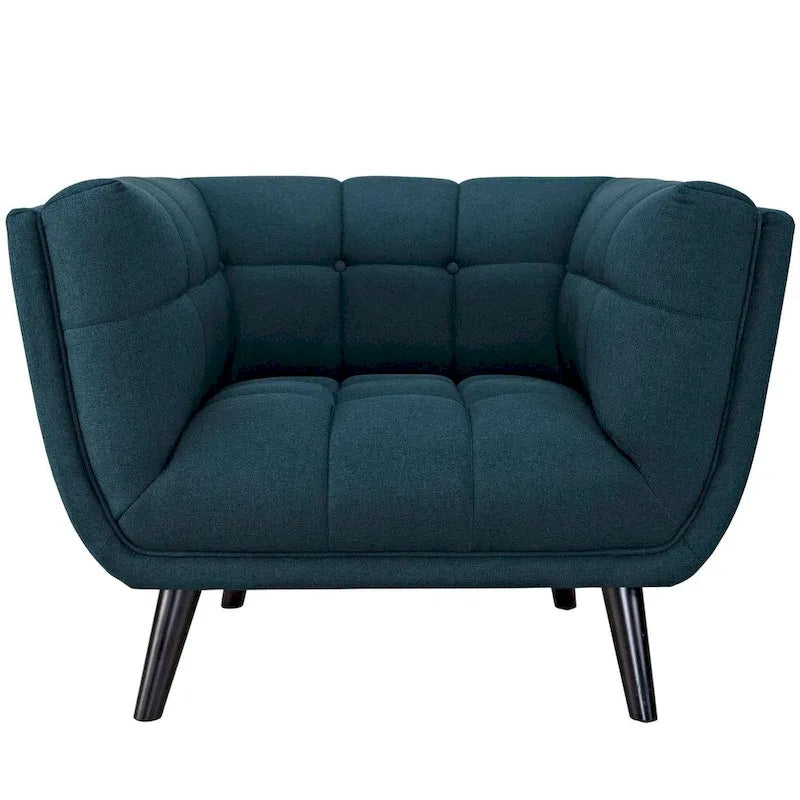 Ensemble canapé et fauteuil rembourrés en tissu 2 pièces Bestow