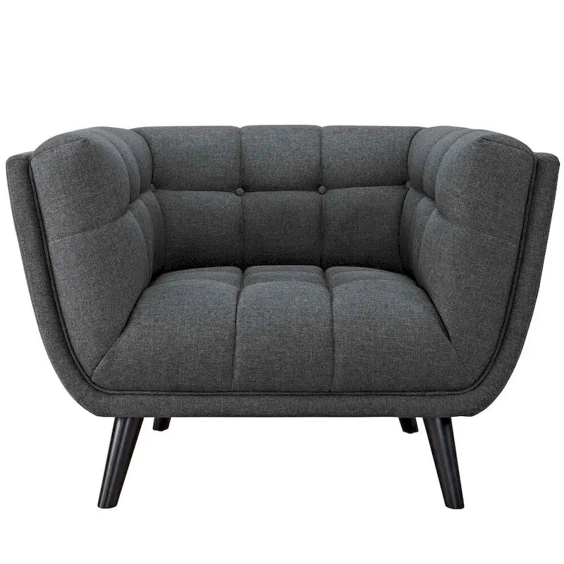 Ensemble canapé et fauteuil rembourrés en tissu 2 pièces Bestow