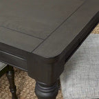 Table à manger rectangulaire gris-brun, pour 8 personnes, avec tiroirs de rangement