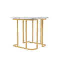 Table d'appoint Deeanne Contemporary 24 pouces en faux marbre par Furniture of America