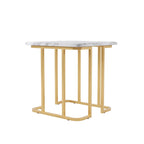 Table d'appoint Deeanne Contemporary 24 pouces en faux marbre par Furniture of America