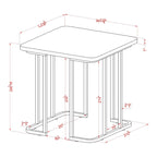 Table d'appoint Deeanne Contemporary 24 pouces en faux marbre par Furniture of America