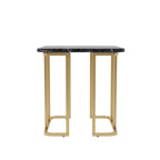Table d'appoint Deeanne Contemporary 24 pouces en faux marbre par Furniture of America