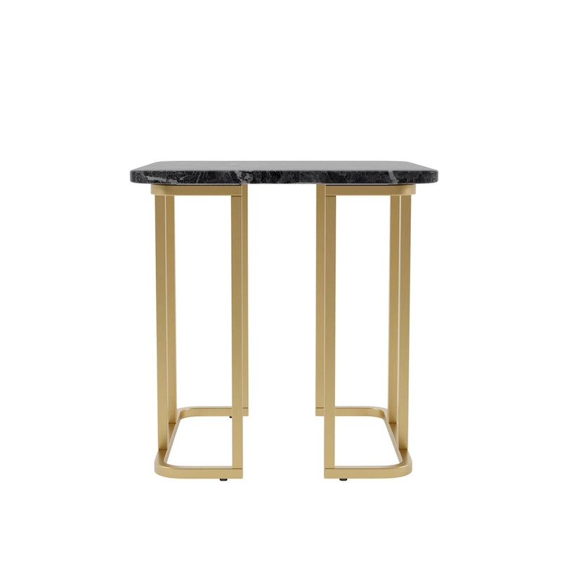 Table d'appoint Deeanne Contemporary 24 pouces en faux marbre par Furniture of America