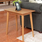 Table d'appoint rectangulaire de style Mid-Century en Noyer / Noir / Noyer, 1 personne, 63,5 cm × 37,5 cm × 61 cm