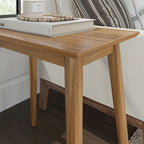 Table d'appoint rectangulaire de style Mid-Century en Noyer / Noir / Noyer, 1 personne, 63,5 cm × 37,5 cm × 61 cm