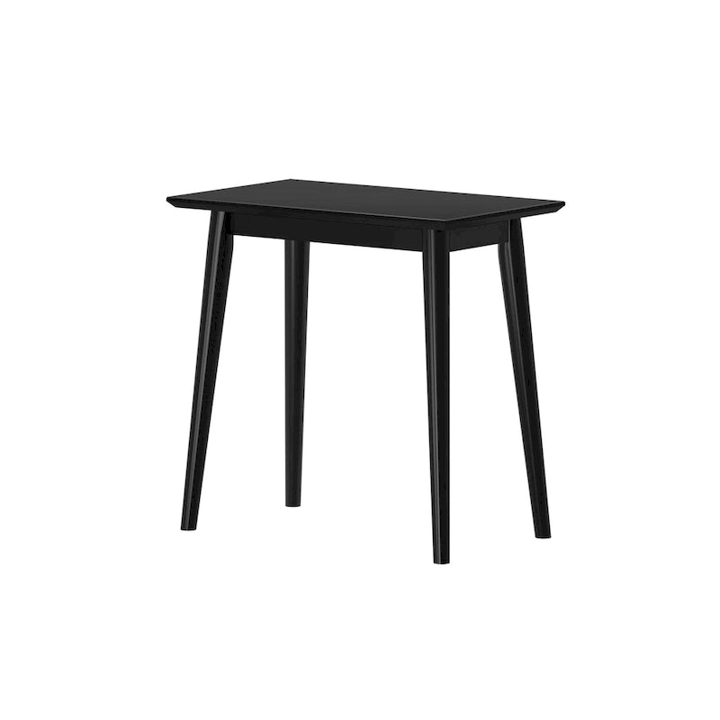 Table d'appoint rectangulaire de style Mid-Century en Noyer / Noir / Noyer, 1 personne, 63,5 cm × 37,5 cm × 61 cm
