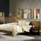 INK+IVY Clark Pecan Bed with Two Nightstands