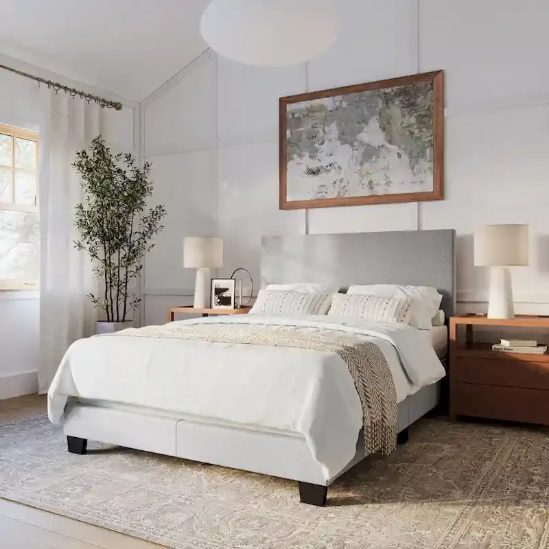Lit Nova Modern pour grand lit/lit double, sommier tapissier requis