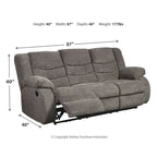 Canapé inclinable contemporain Tulen gris