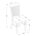 East West Furniture - Ensemble de salle à manger 5 pièces - une table à manger ronde avec rallonge et 4 chaises de salle à manger (diverses finitions disponibles)