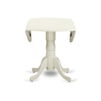 East West Furniture - Ensemble de salle à manger 5 pièces - une table à manger ronde avec rallonge et 4 chaises de salle à manger (diverses finitions disponibles)