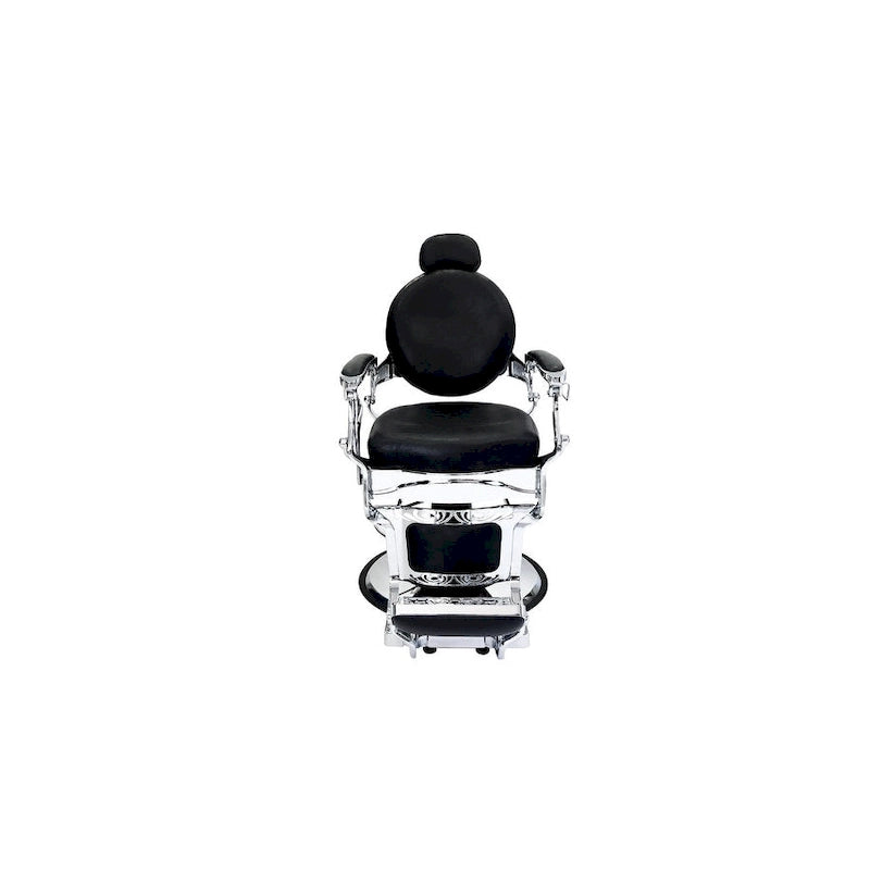 Fauteuil de barbier hydraulique inclinable noir, 1 place