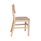 Chaise événementielle commerciale en rotin de canne avec dossier et assise en bois