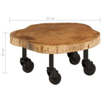 vidaXL Table basse Bois massif d'acacia 23,6x21,7x9,8