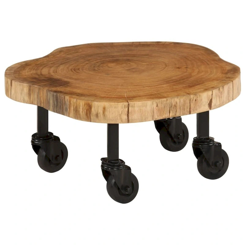 vidaXL Table basse Bois massif d'acacia 23,6x21,7x9,8