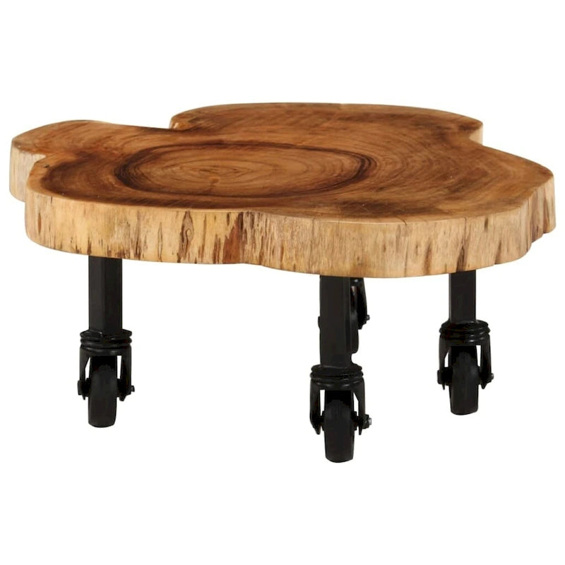 vidaXL Table basse Bois massif d'acacia 23,6x21,7x9,8