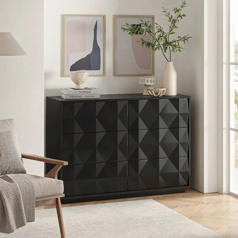 Commode Linus moderne à 6 tiroirs par HULALA HOME