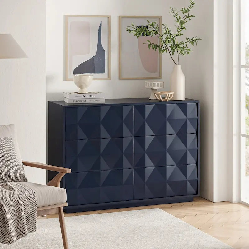 Commode Linus moderne à 6 tiroirs par HULALA HOME