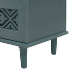 Commode 7 tiroirs, bleu/vert foncé, individuelle