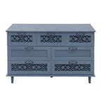 Commode 7 tiroirs, bleu/vert foncé, individuelle