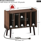 Meuble tourne-disque LED - 36 P x 82.5 L x 69 H cm