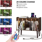 Meuble tourne-disque LED - 36 P x 82.5 L x 69 H cm