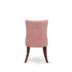 Ensemble de salle à manger East West Furniture comprenant une table de cuisine rectangulaire et des chaises rembourrées, acajou (Options de pièces)