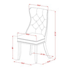 Ensemble de salle à manger East West Furniture comprenant une table de cuisine rectangulaire et des chaises rembourrées, acajou (Options de pièces)