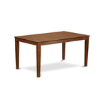 Ensemble de salle à manger East West Furniture comprenant une table de cuisine rectangulaire et des chaises rembourrées, acajou (Options de pièces)
