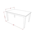 Ensemble de salle à manger East West Furniture comprenant une table de cuisine rectangulaire et des chaises rembourrées, acajou (Options de pièces)