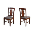 Chaises de salle à manger Brown Diamond Back, lot de 2