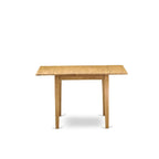 Ensemble table de salle à manger à abattants en chêne avec chaises en similicuir, 3 ou 5 places