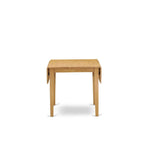 Ensemble table de salle à manger à abattants en chêne avec chaises en similicuir, 3 ou 5 places