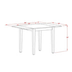 Ensemble table de salle à manger à abattants en chêne avec chaises en similicuir, 3 ou 5 places