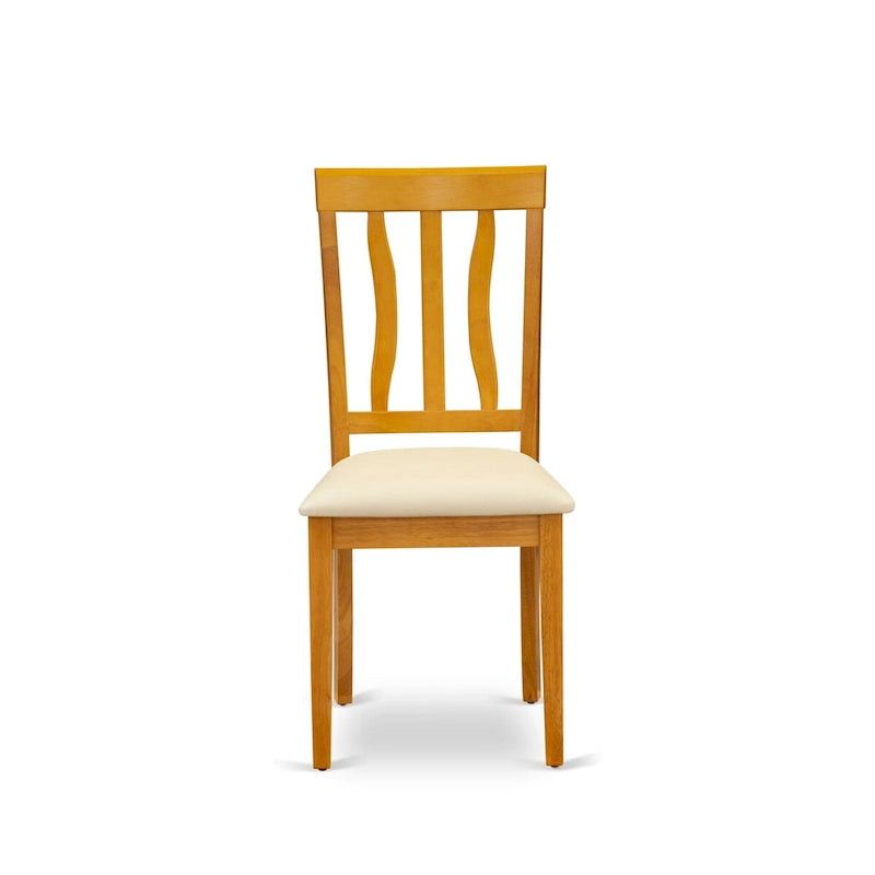 Ensemble table de salle à manger à abattants en chêne avec chaises en similicuir, 3 ou 5 places