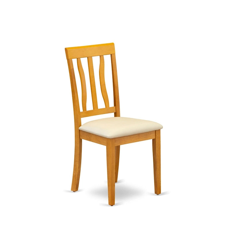 Ensemble table de salle à manger à abattants en chêne avec chaises en similicuir, 3 ou 5 places