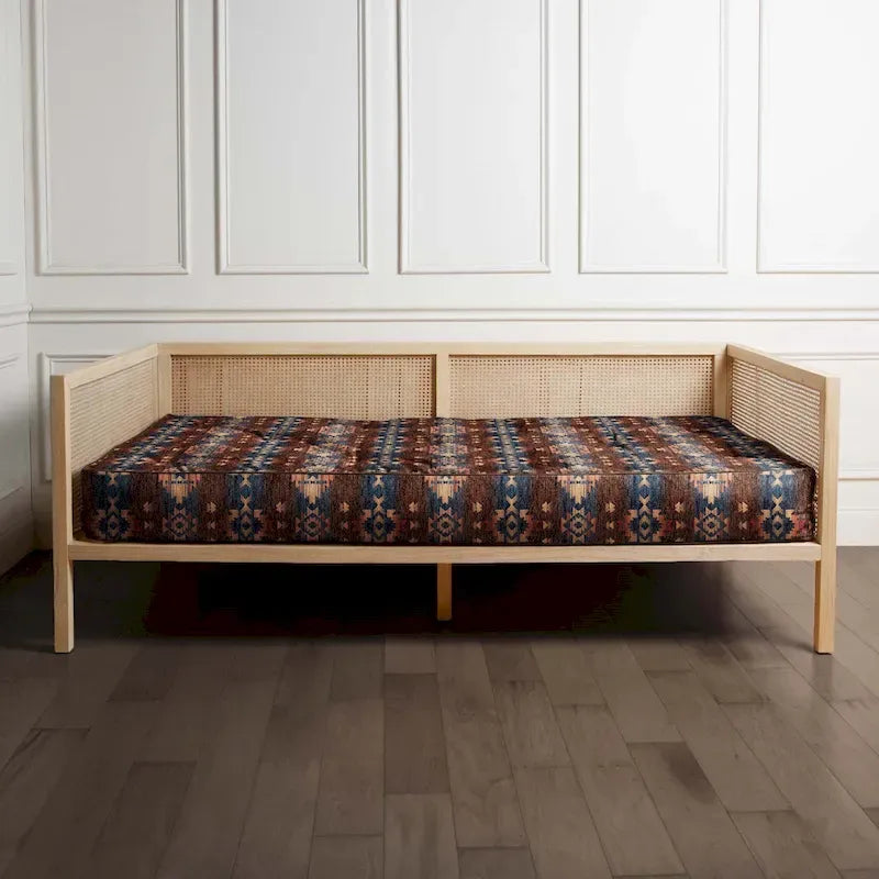 Matelas de banquette Southwest – Navajo Fire / Midnight / Desert, Lit simple