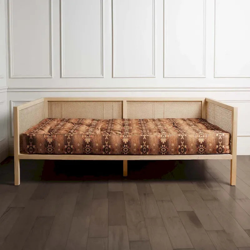Matelas de banquette Southwest – Navajo Fire / Midnight / Desert, Lit simple