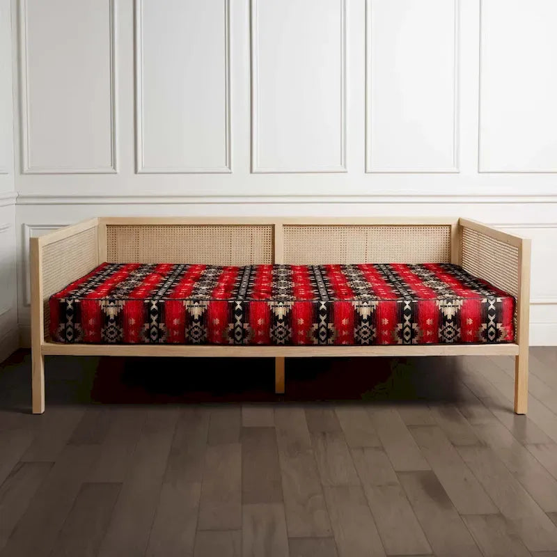 Matelas de banquette Southwest – Navajo Fire / Midnight / Desert, Lit simple