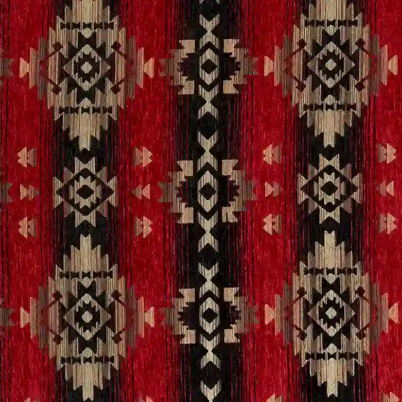 Matelas de banquette Southwest – Navajo Fire / Midnight / Desert, Lit simple