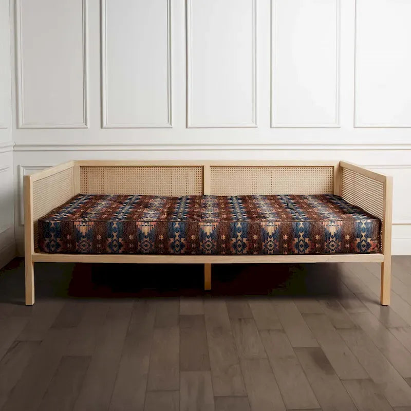 Matelas de banquette Southwest – Navajo Fire / Midnight / Desert, Lit simple