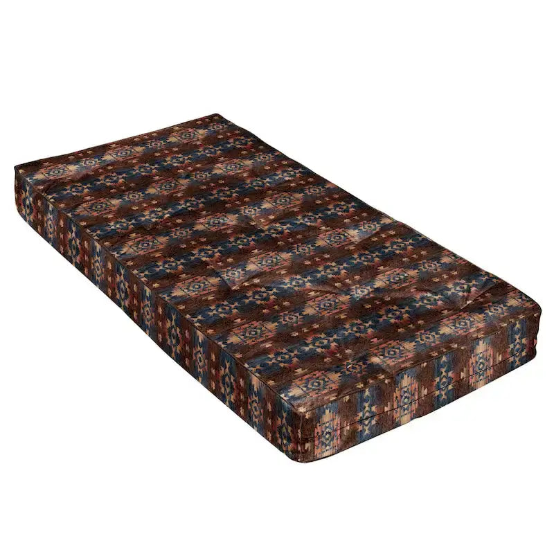 Matelas de banquette Southwest – Navajo Fire / Midnight / Desert, Lit simple