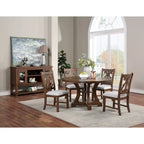 Blanc et marron / Serveur ouvert marron — 2 portes, simple