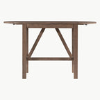Ensemble de salle à manger 3 pièces en bois à hauteur de comptoir avec rallonge pliable