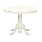 Ensemble de salle à manger East West Furniture – une table en bois et des chaises de salle à manger en tissu de lin