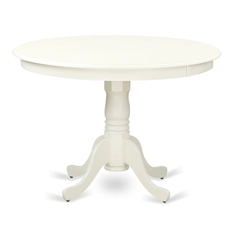 Ensemble de salle à manger East West Furniture – une table en bois et des chaises de salle à manger en tissu de lin