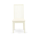 Ensemble de salle à manger East West Furniture – une table en bois et des chaises de salle à manger en tissu de lin