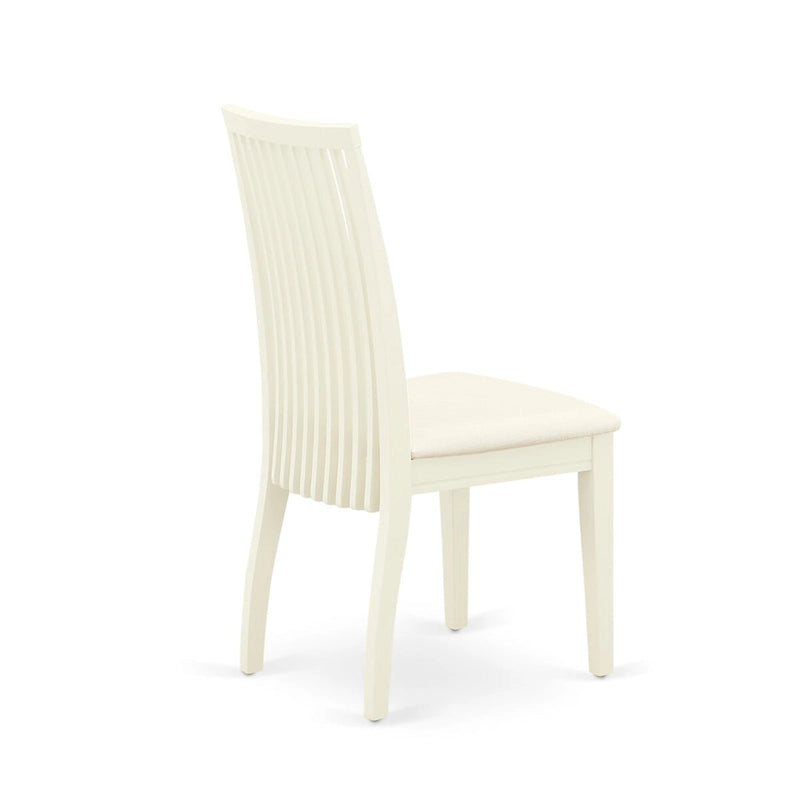 Ensemble de salle à manger East West Furniture – une table en bois et des chaises de salle à manger en tissu de lin