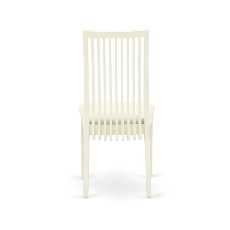 Ensemble de salle à manger East West Furniture – une table en bois et des chaises de salle à manger en tissu de lin